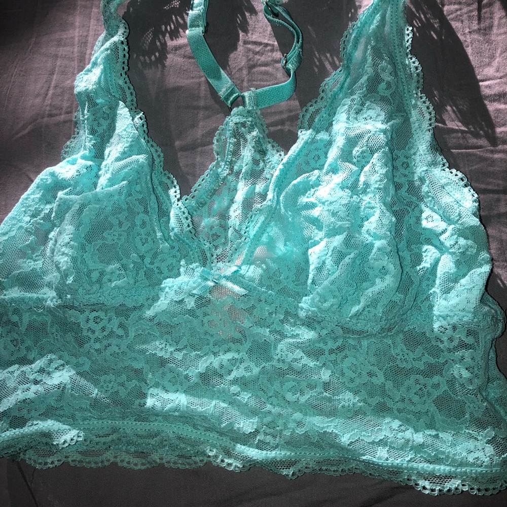 Teal lace bralette Victoria’s Secret